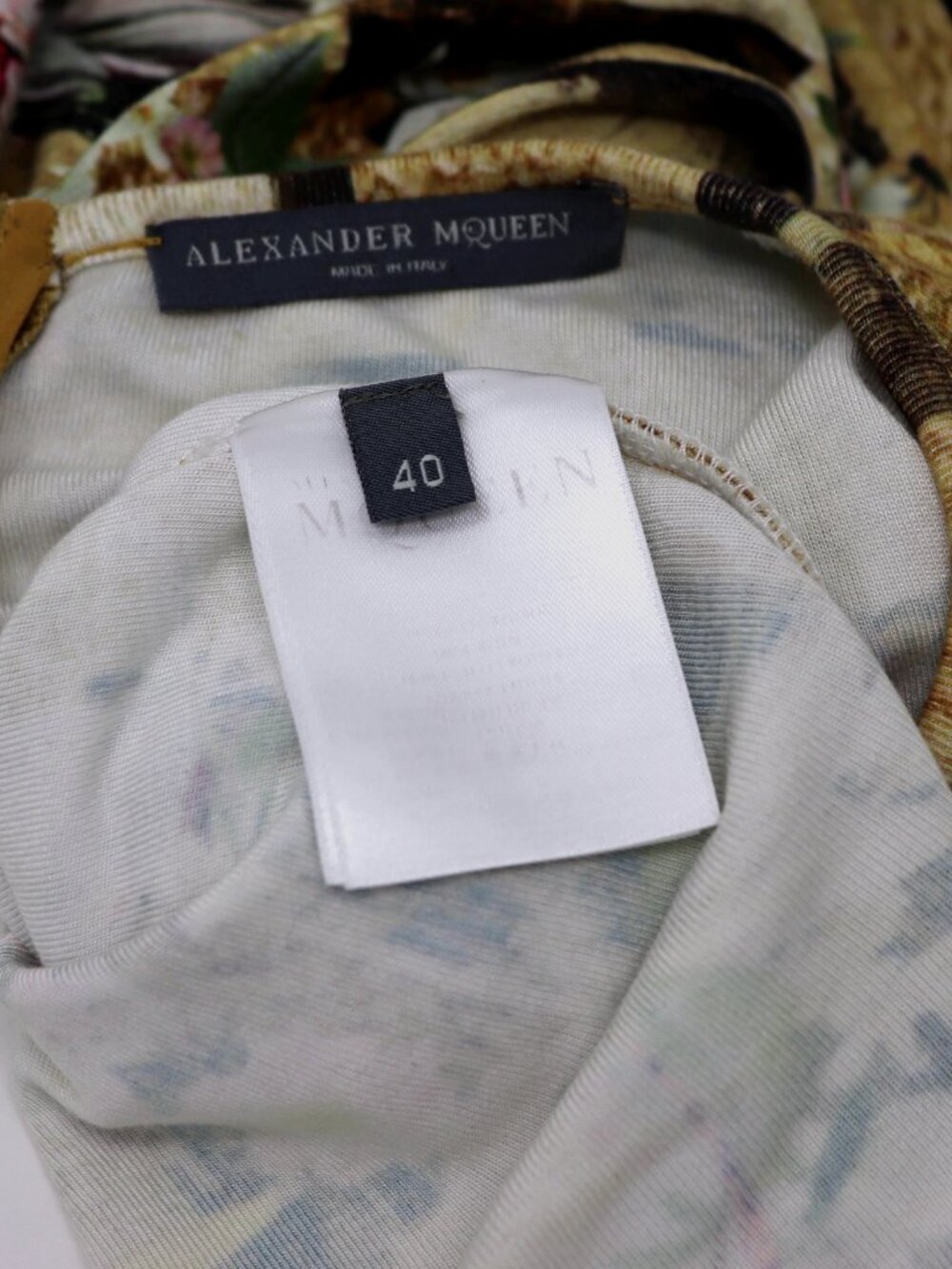 Alexander McQueen Sleeveless Tank top Blouse Hummingbird Floral 2013 - Picture 9 of 14